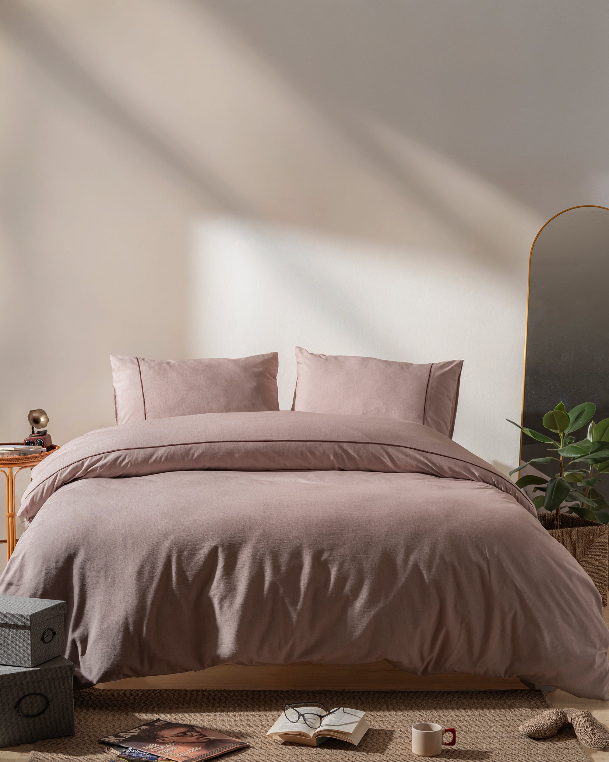 Arabiyeli Pamuklu Çift Kişilik Nevresim Takımı (Çarşafsız)